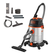 Aspiratore Solidi e Liquidi Black+Decker BXVC30XTDE  (Potenza assorbita  1600 W, Capacità fusto 30 l)