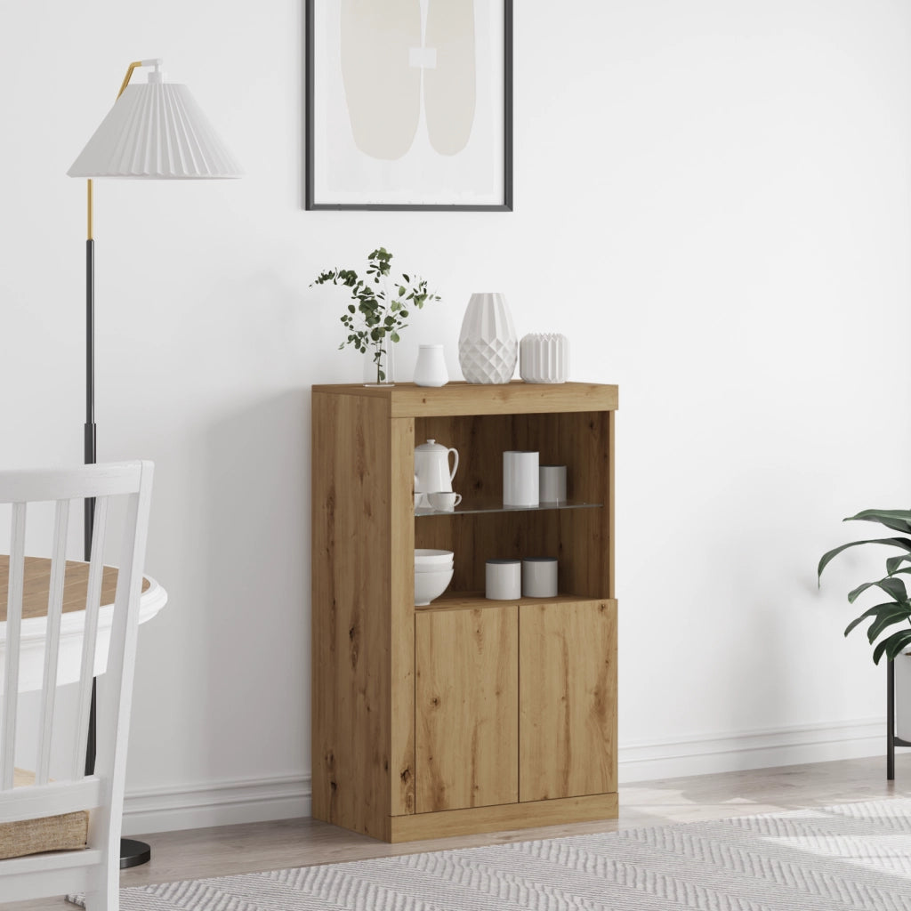 Mobile con luci LED Quercia Artisan 60,5x37x100 cm