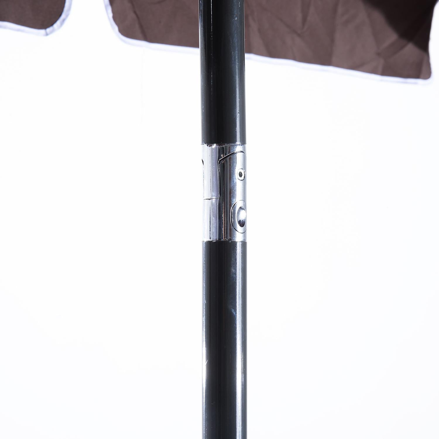 Ombrellone da Giardino 2x1.25 m Palo Ø28 mm in Alluminio Inclinabile Marrone