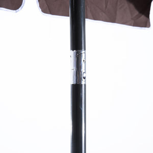 Ombrellone da Giardino 2x1.25 m Palo Ø28 mm in Alluminio Inclinabile Marrone