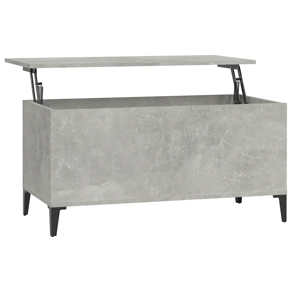 Tavolino salotto | Tavolino da caff¨¨ | Tavolino da Soggiorno Grigio Cemento 90x44,5x45 cm Legno Multistrato