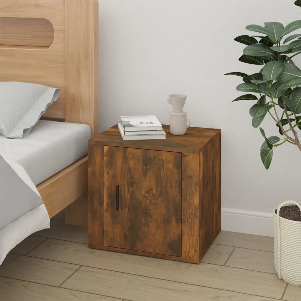 Comodino-Tavolino da notte Rovere Fumo 50x39x47 cm 870272
