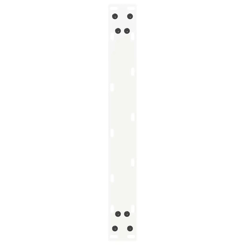 Gambe per Tavolino da Caffè a Forma di U 2 pz Bianche 50x(30-31) cm Acciaio 4013137