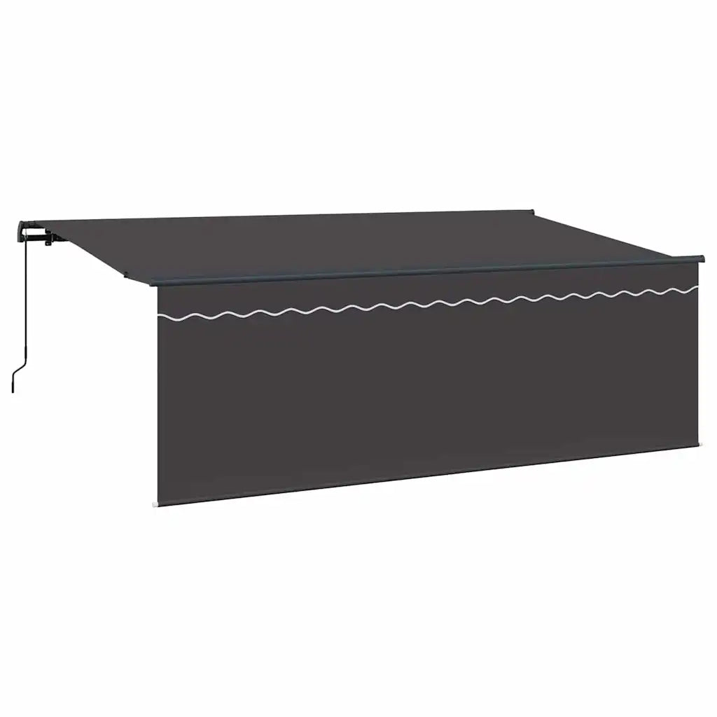 vidaXL Tenda Retrattile Antracite 350 x 200 cm Tessuto