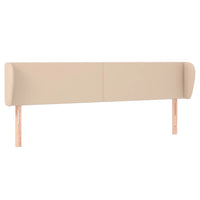 Testiera ad Orecchio Cappuccino 163x23x78/88 cm in Similpelle