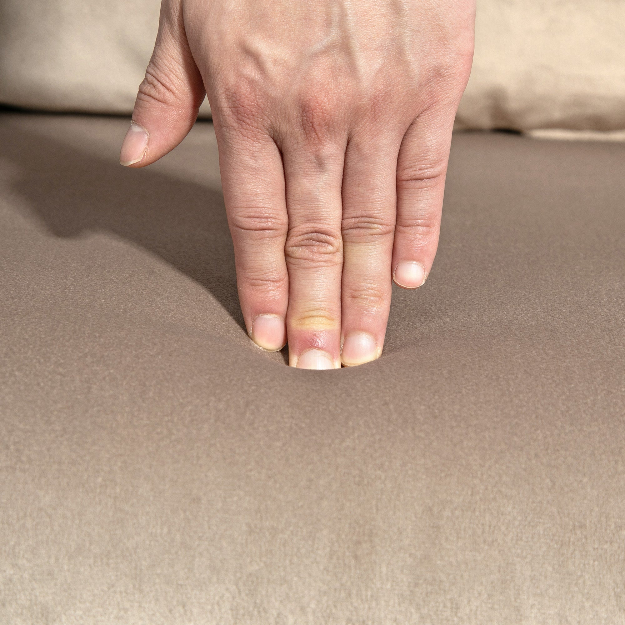 Divano Letto Schienale Regolabile 102x73x81 cm in Velluto Marrone Chiaro