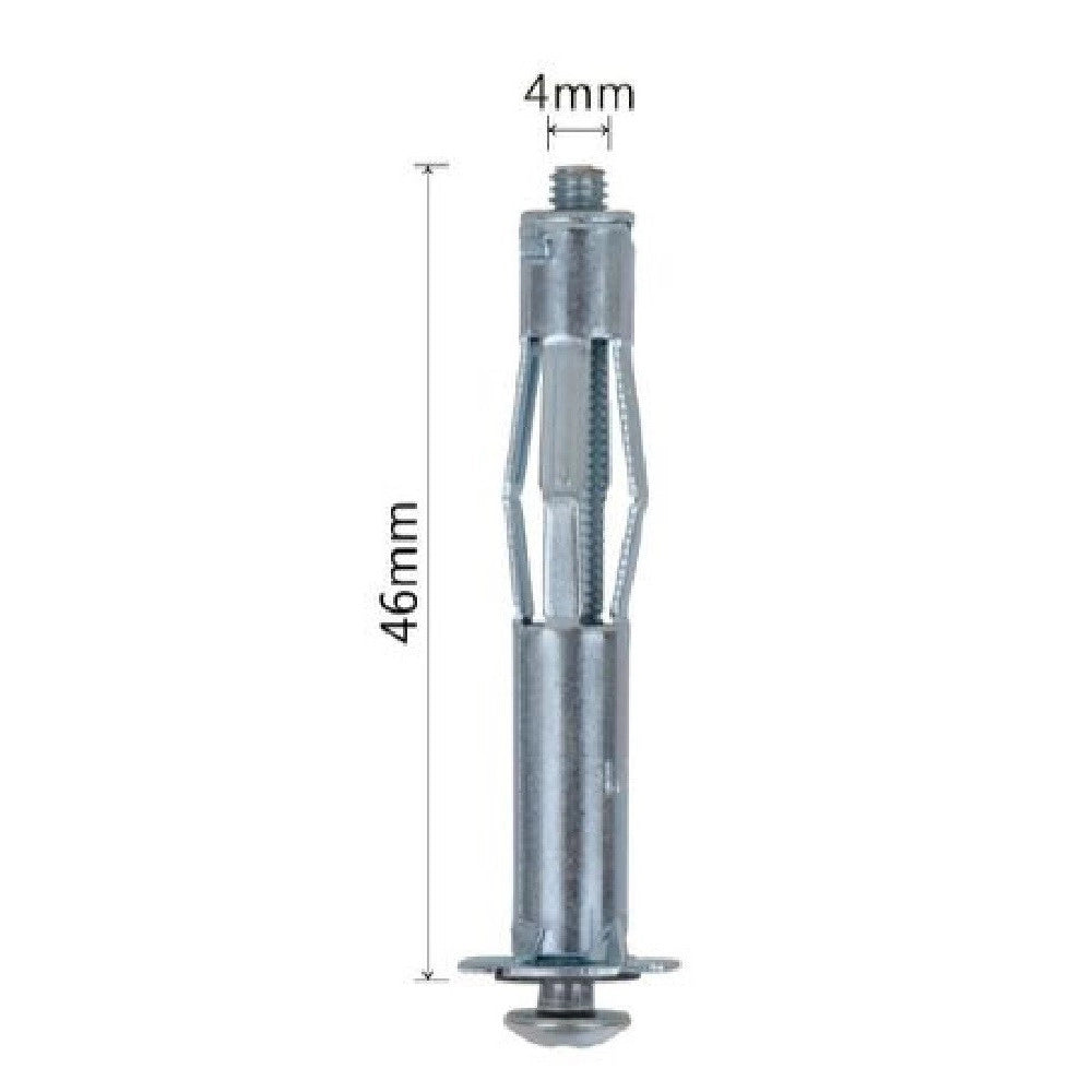 Trade Shop - Set 4pezzi Tasselli Metallici Espandibili Viti A Espansione Stile I 4x46mm 92850 -