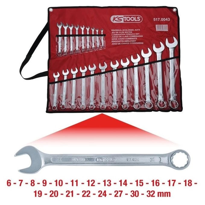 KS Tools 517.0043 chiave inglese manuale & set