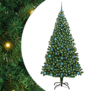 Albero di Natale Artificiale-Albero Natalizio con 300 LED Verde 210 cm 205789