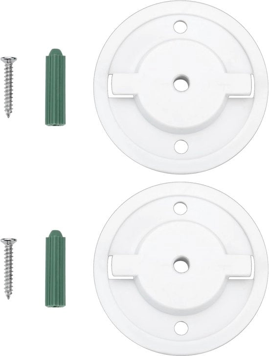 Set di 2 Smart Camera Wandmontage Basis TL70 Accessori Compatibile con Tapo C200 Compatibile con TP-Link C210 Bianco 55cm con Viti