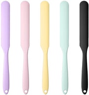 Set di Spatole per Piatto - 5 Pezzi - Resistente al Calore - Silicone - Flessibile - Resistenti al Lavastoviglie - Per Padelle e Mescolare - Aiuto in Cucina