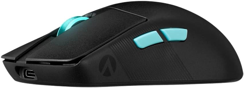 ROG Harpe Ace Aim Lab Edition Mouse Gaming, Super Leggero, 36000 dpi, Wireless 2.4 GHz, Bluetooth, Bassa Latenza, USB, Batteria a Lunga Durata, Illuminazione RGB Aura Sync, Bianco