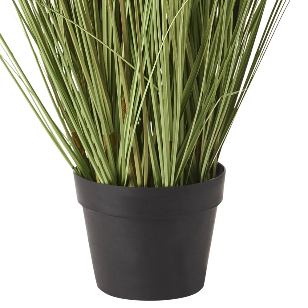 Pianta artificiale in vaso Verde e marrone Coda di Volpe Materiale sintetico e vaso di plastica nero 150 cm Accessorio decorativo per la casa