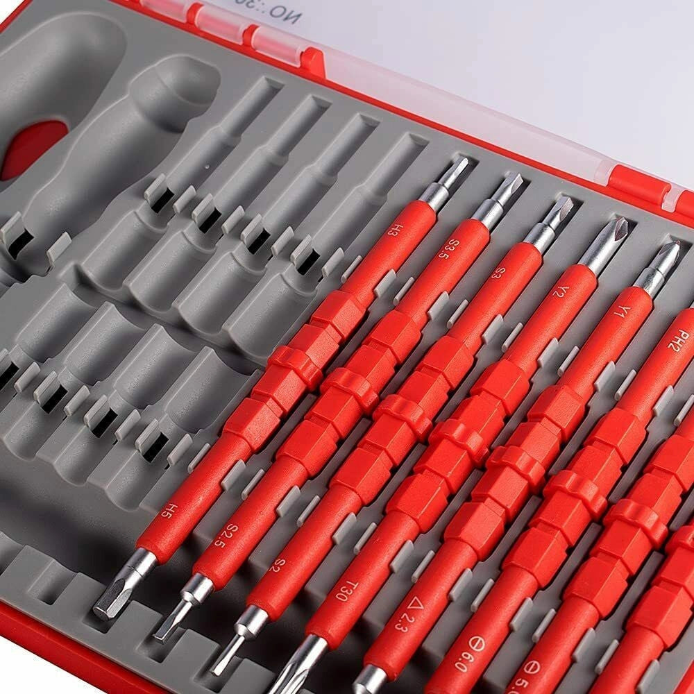 Trade Shop - Kit 26 Pz Cacciaviti Giraviti Per Elettricista Modulari Con Cercafase A.3017 -