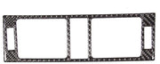 Pannello di ventilazione in fibra di carbonio - Trim per console centrale - Accessori decorativi per auto - Adatto per C Klasse W204 2005-2012 - Leggero e duraturo - Facile da installare - Pannello interno