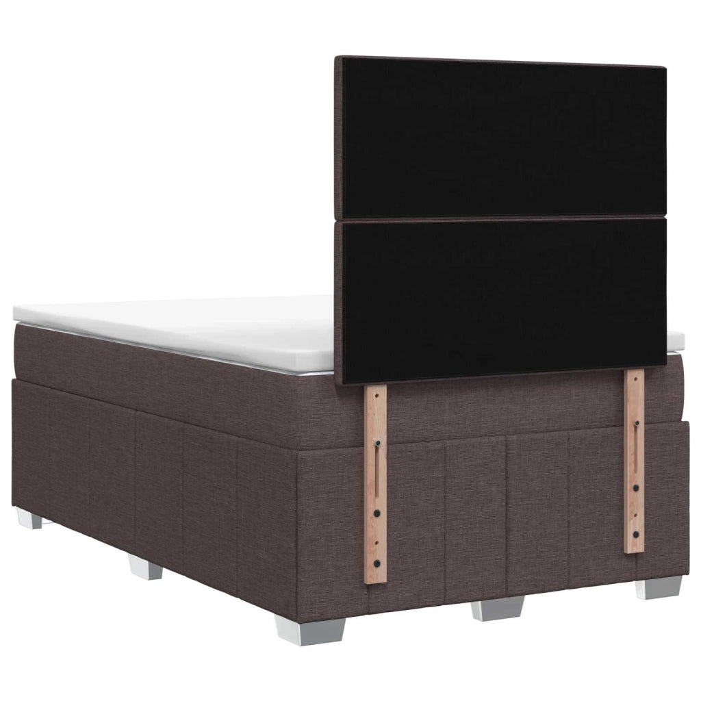 Letto box spring con materasso Marrone Scuro 120 x 190 cm 3454095