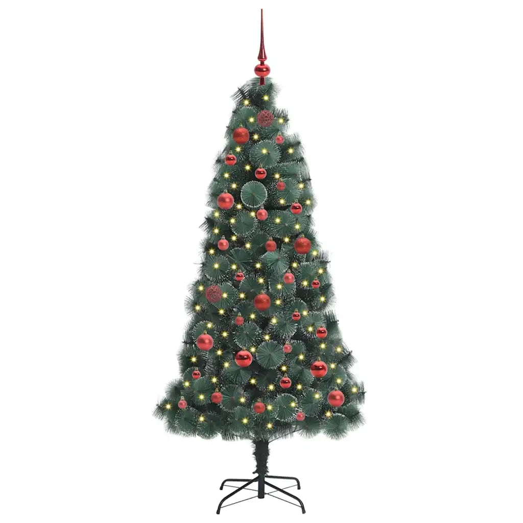 Albero di Natale artificiale pre-illuminato con set di palline 3396153