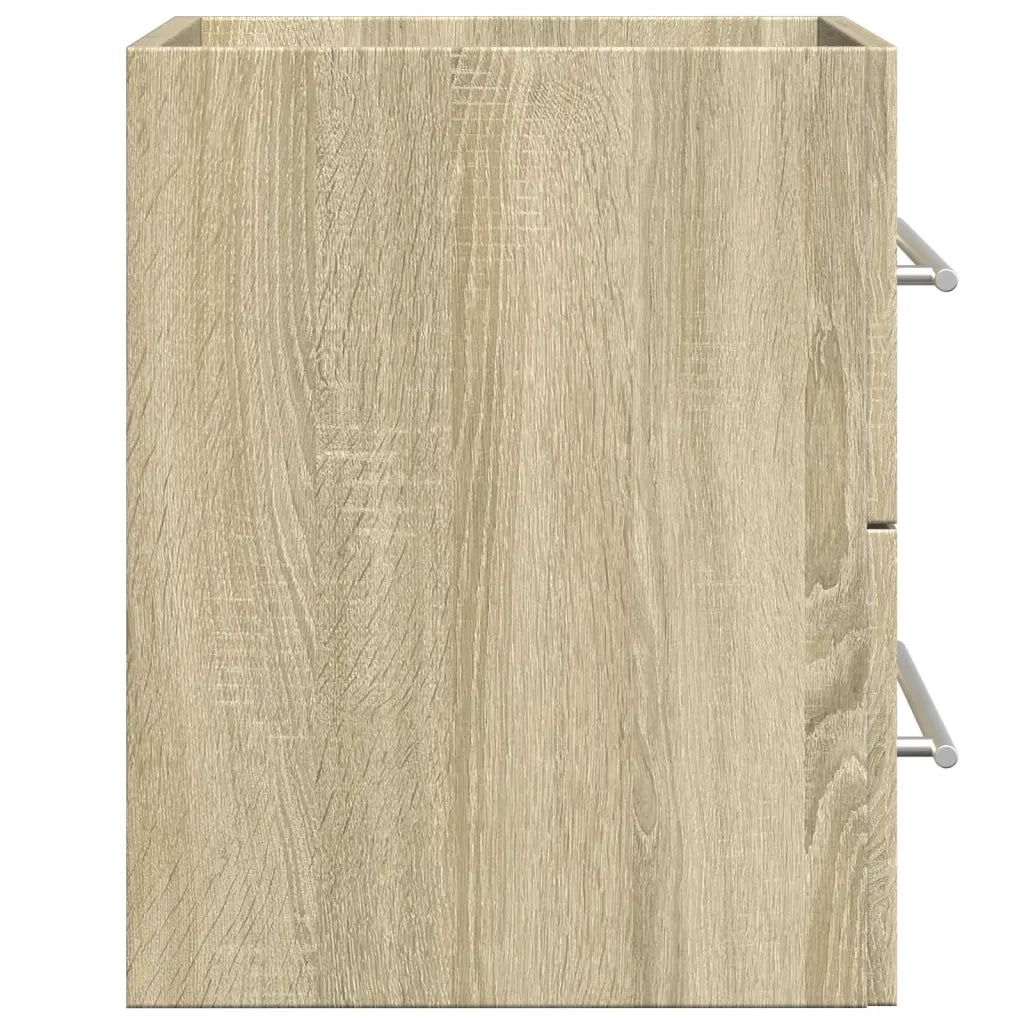 Mobile Lavabo-Armadietto da bagno Rovere Sonoma 60x38,5x48 cm in Legno Multistrato