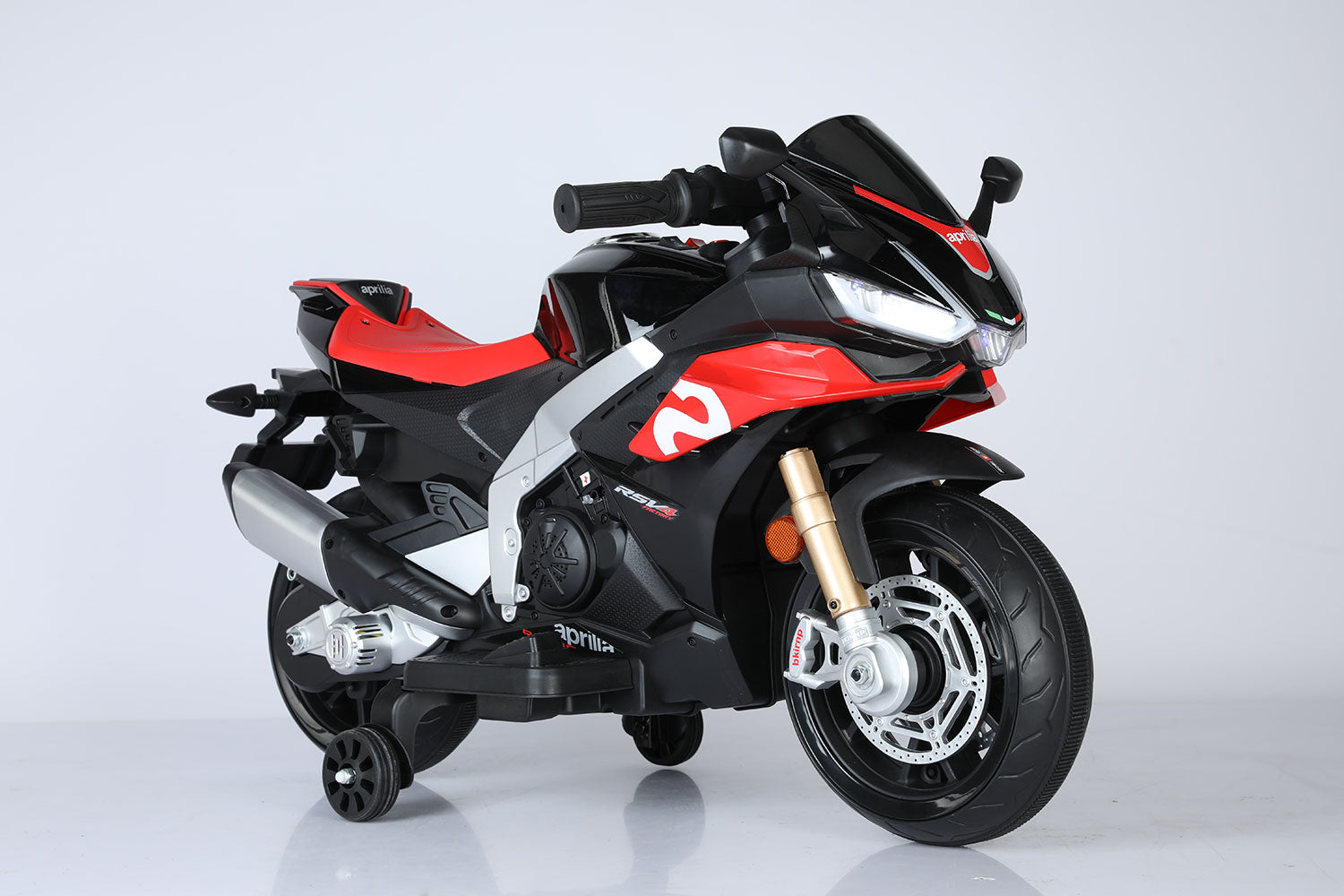Moto Elettrica per Bambini 12V con Licenza Aprilia RSIV Small Nera