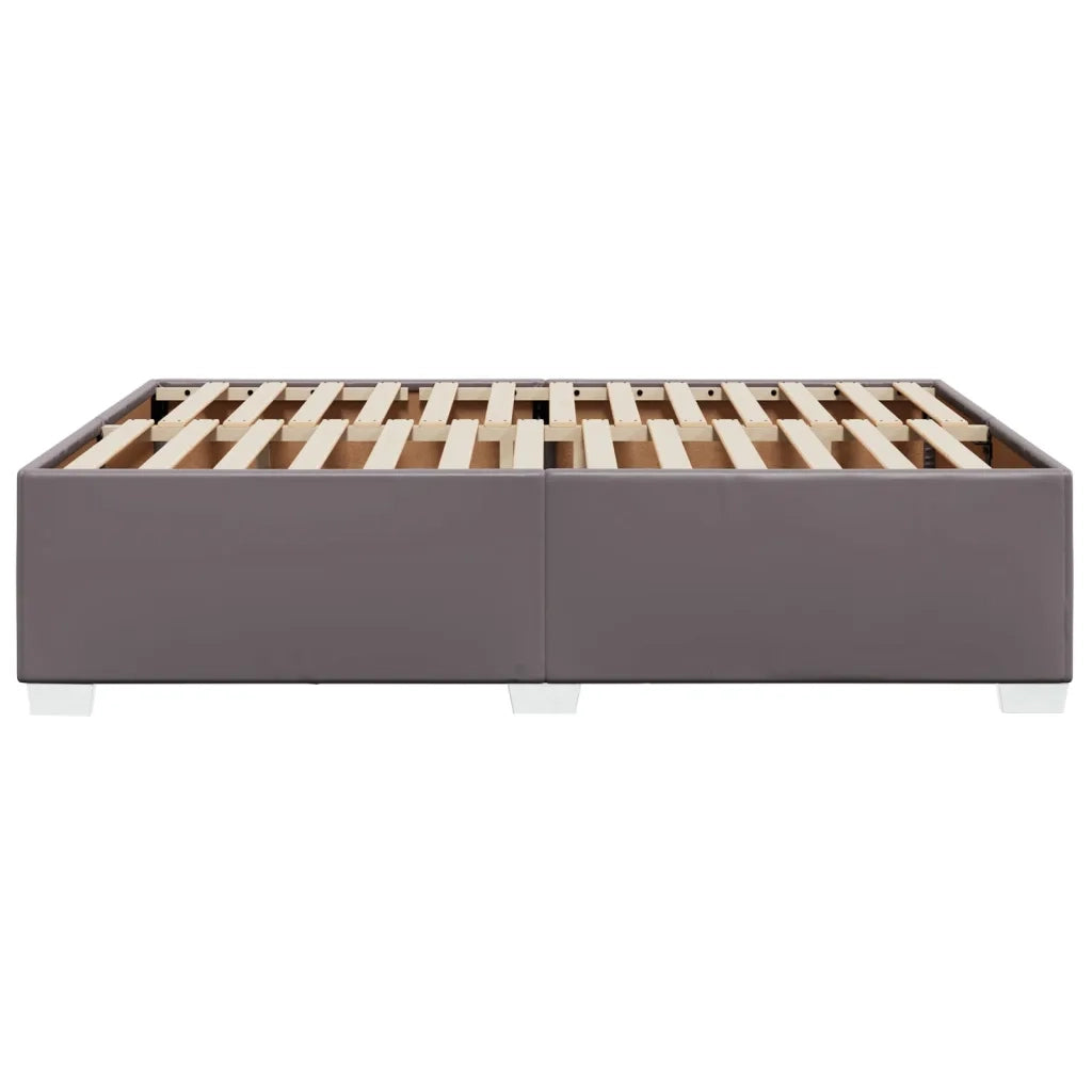 Giroletto-Struttura Letto Grigio 140x200 cm in Similpelle 538932