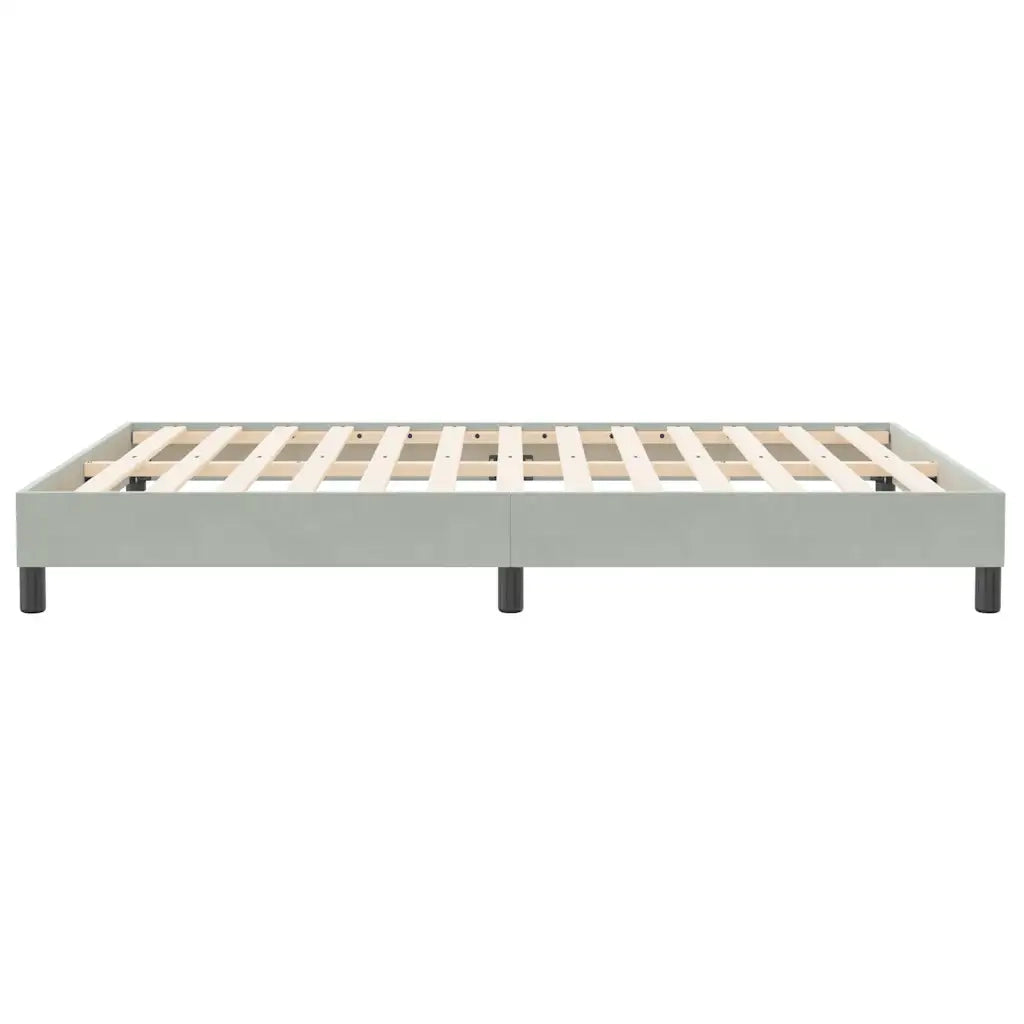 Giroletto senza Materasso Grigio Chiaro 140x210 cm Velluto 4101355