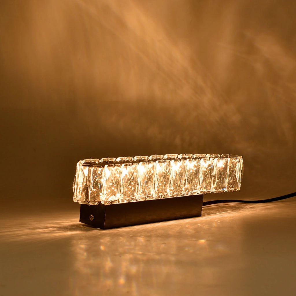 APPLIQUE LED DA PARETE 5W IN ACCIAIO E VETRO CON INTERRUTTORE CCT SWITCH - LUCE CALDA NATURALE E FREDDA DESIGN MODERNO ED ELEGANTE PER INTERNI