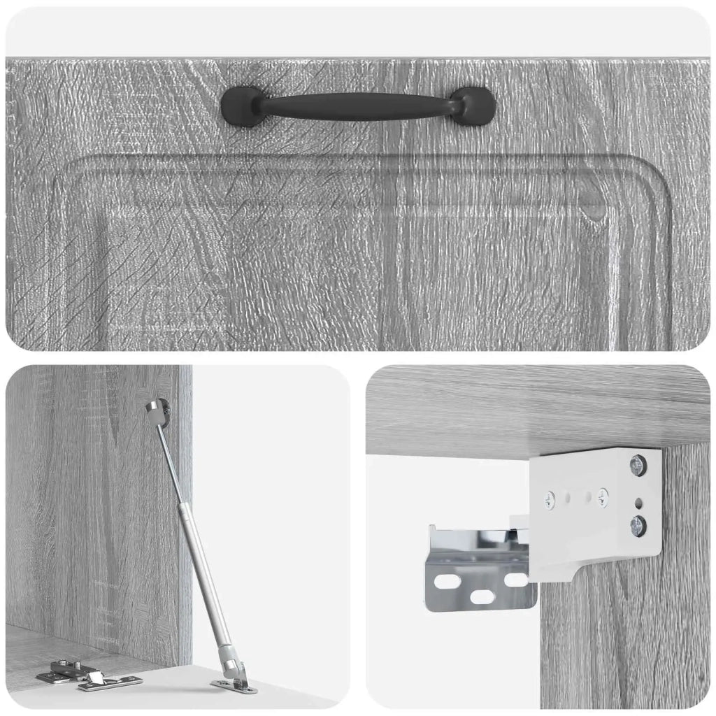 Mobile Porta TV da Muro Grigio Sonoma 78,5 x 41 x 30 cm 899371