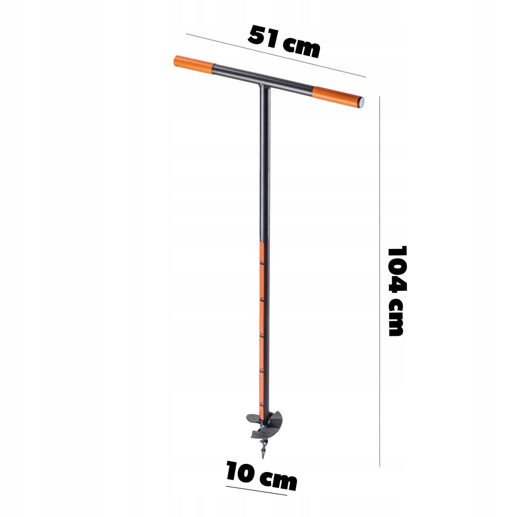 Trivella manuale per terreno KADAX, punta da trapano per pali da 100 mm