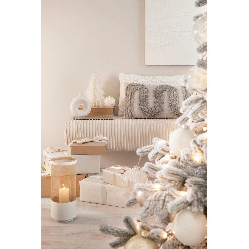 Set 2 Lanterne Metallo Oro Stile Moderno da Interno - DAVID