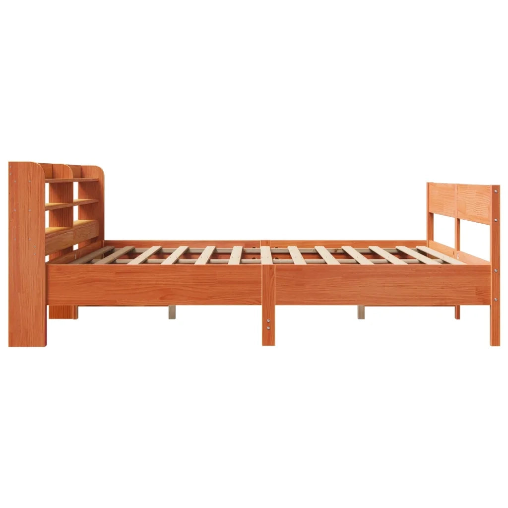 Letto senza Materasso Marrone Cera 180x200 cm in Legno di Pino 3306920