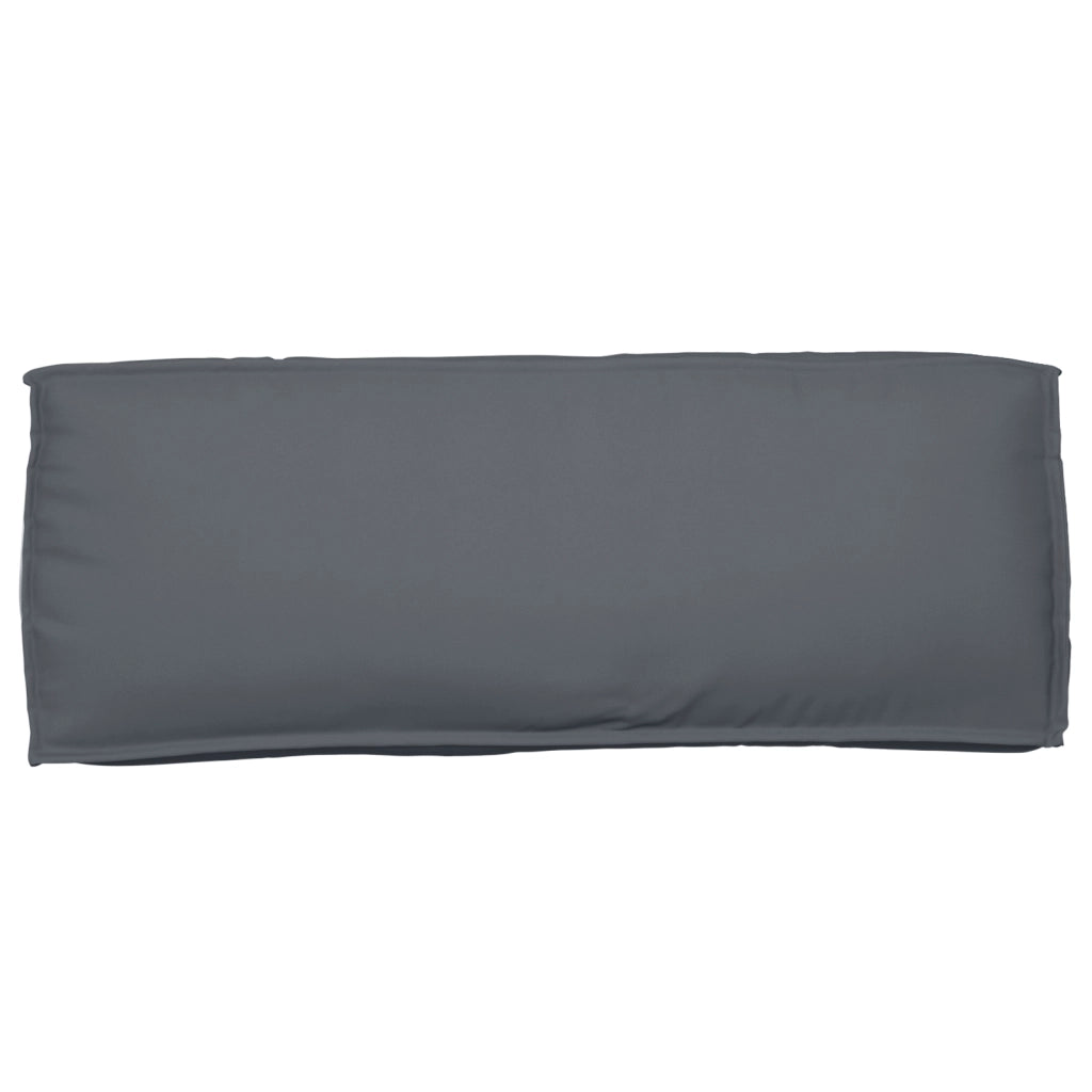 Cuscino per schienale Antracite 120x40x12 cm in tessuto Oxford