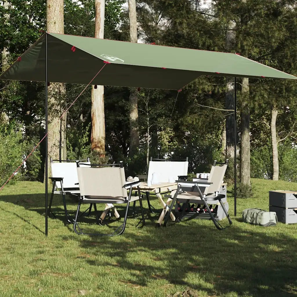 Telone da campeggio | Tenda da campo Verde 400x294 cm Impermeabile