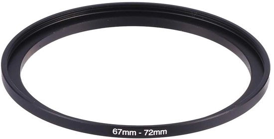 Adattatore a filtro da 67 mm a 72 mm - Anello di adattamento in metallo - Nero - Duraturo e Leggero