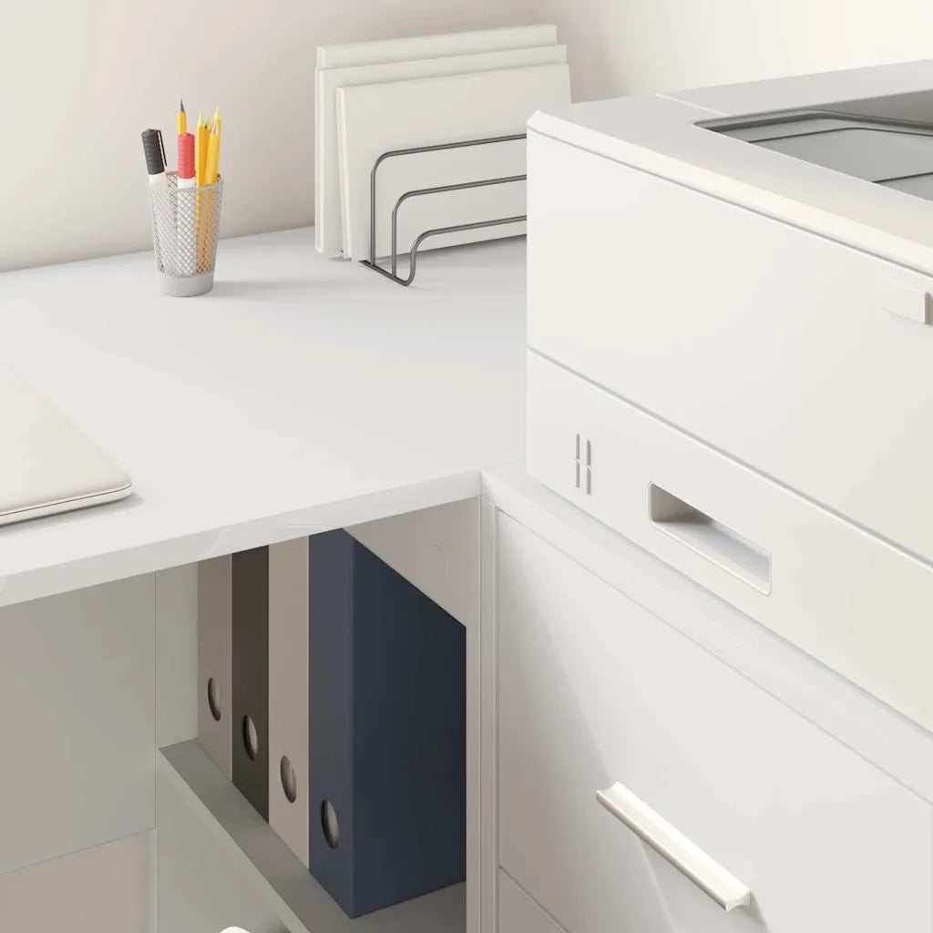 Scrivania | Tavolo da Ufficio Bianco 102 x 50 x 75 cm Legno multistrato