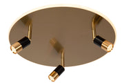 Plafoniera LED Lucide Jubel oro/nero 48cm 33W dimmerabile