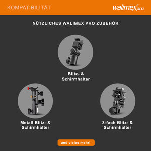 2in1 Ombrello Reflex a luce trasmessa bianco 109 cm - Ombrello riflettente e ombrello a luce trasmessa in uno, ideale per la fotografia di ritratto e l'illuminazione di grandi aree