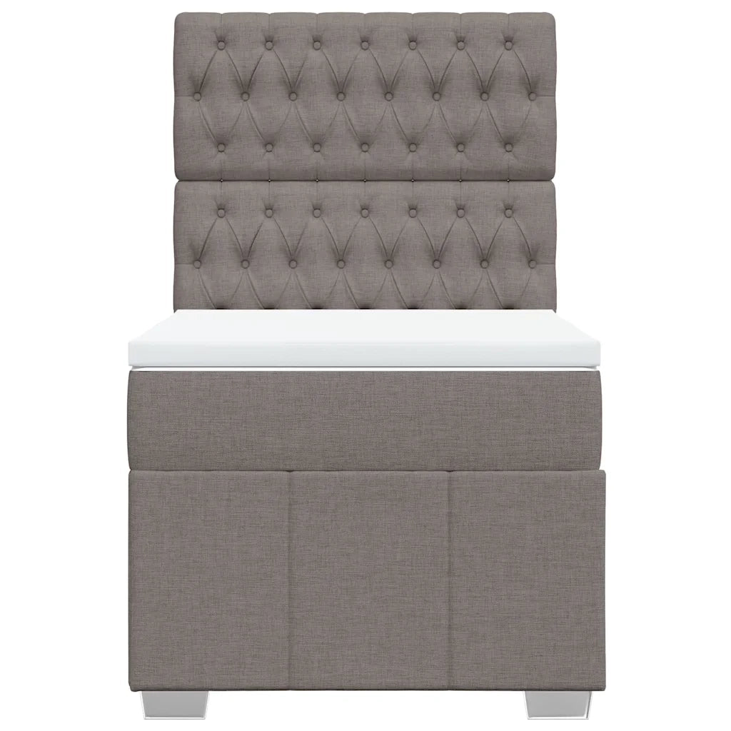 Giroletto a Molle con Materasso Tortora 80x200 cm inTessuto 3291506