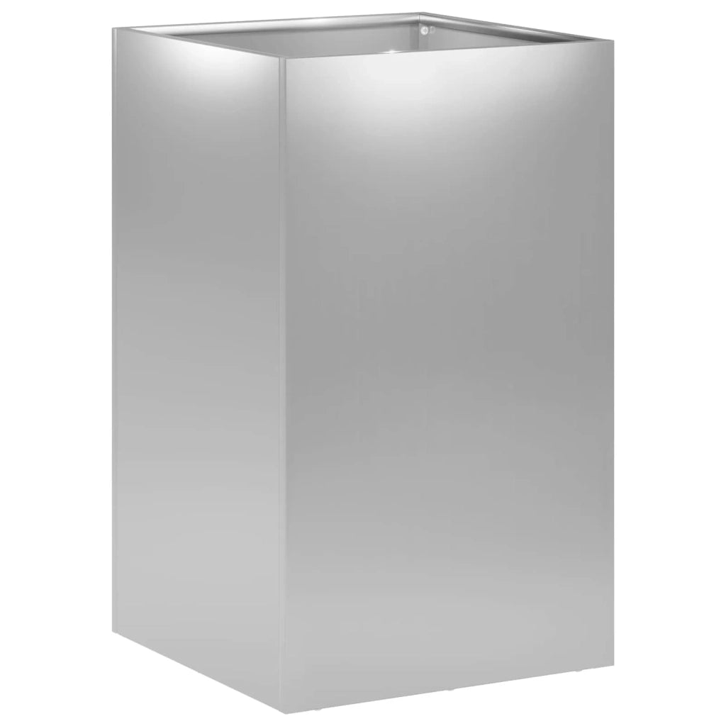 Vaso da giardino Argento 30 x 30 x 40 cm Acciaio zincato 8005340