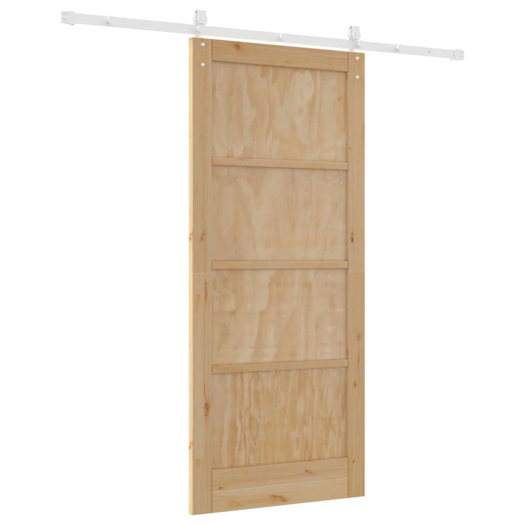 Porta scorrevole ORKDAL Naturale e Bianco 86 x 198,5 cm 3445591