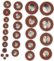 Pannelli per Saxofono - 26 pezzi - Materiale di alta qualità in pelle di lupo - Tessitura delicata - Facile da sostituire - Dimensioni variabili 8,1 mm a 45,9 mm - Pannello per Saxofono