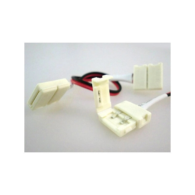 4 PZ Connettore 12mm Per Collegare Due Strip Led Smd 5050 Monocolore Senza Saldare