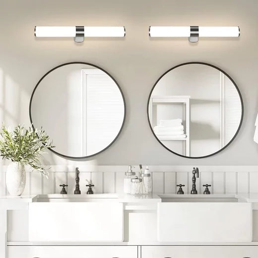ZMH Lampada da specchio per bagno Moderna 60cm cromata per camera da letto IP44