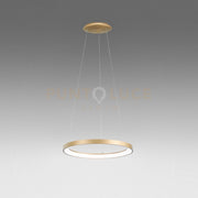 KRIZIA S/M SOSPENSIONE COLORE ORO A LED 3000K 2800LM 50W DIMMERABILE IN ALLUMINIO D.58CM
