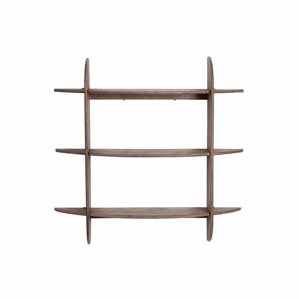Mensola da Parete 3 Piani in Legno di Mango Naturale - EASTWOOD