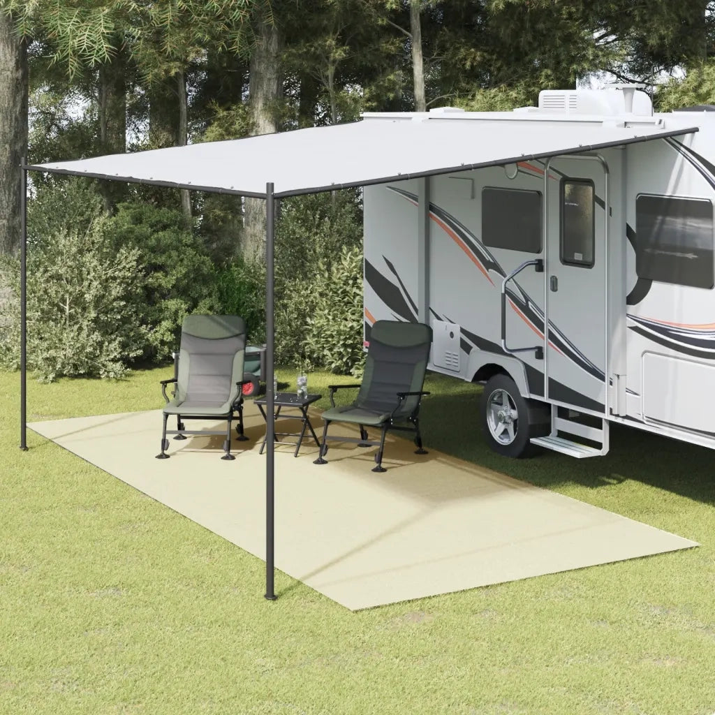 Tappeto da Tenda Crema 5,5x2,5 m