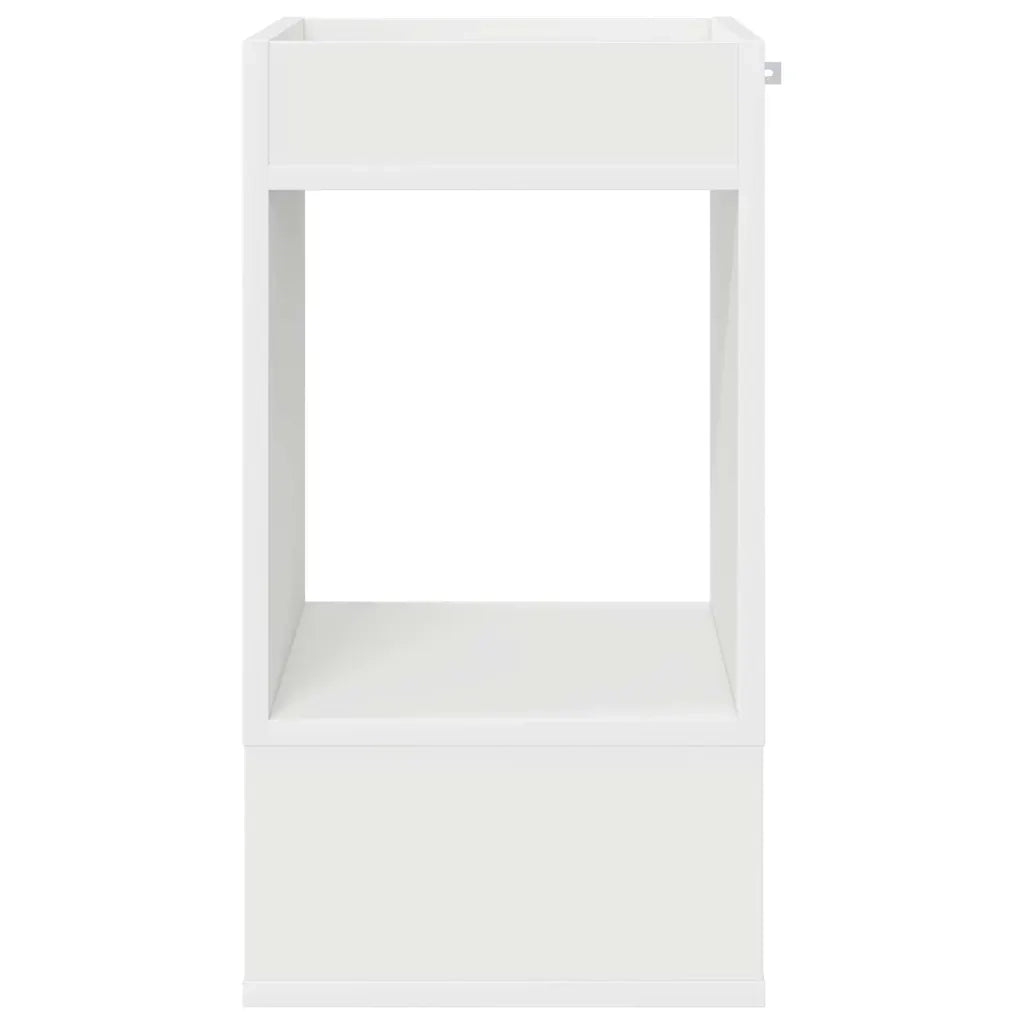 Tavolino Bianco 30 x 30 x 56 cm Legno multistrato