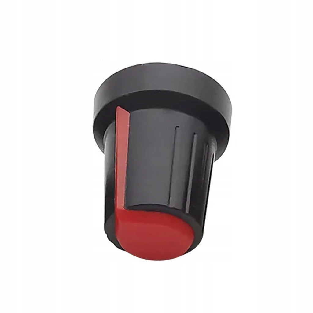 Manopola Potencjometro Rosfix 2x – Alta Qualità, Materiale Resistente | Diametro Asse 6mm, Dimensioni 15x17mm