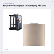 Piastra di costruzione doppia faccia - 332x340mm - Piastra di riscaldamento flessibile magnetica - Piastra di pressione PEI - Resistente allo sfregamento - Resistente alle alte temperature fino a 200℃ - Piastra di stampa 3D