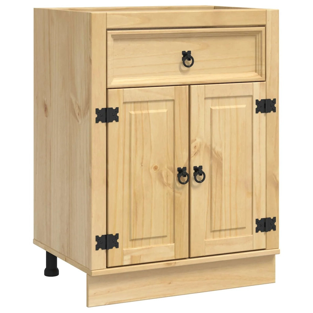 Armadietto SKI Marrone Miele 60 x 46 x 81,5 cm Pino massello