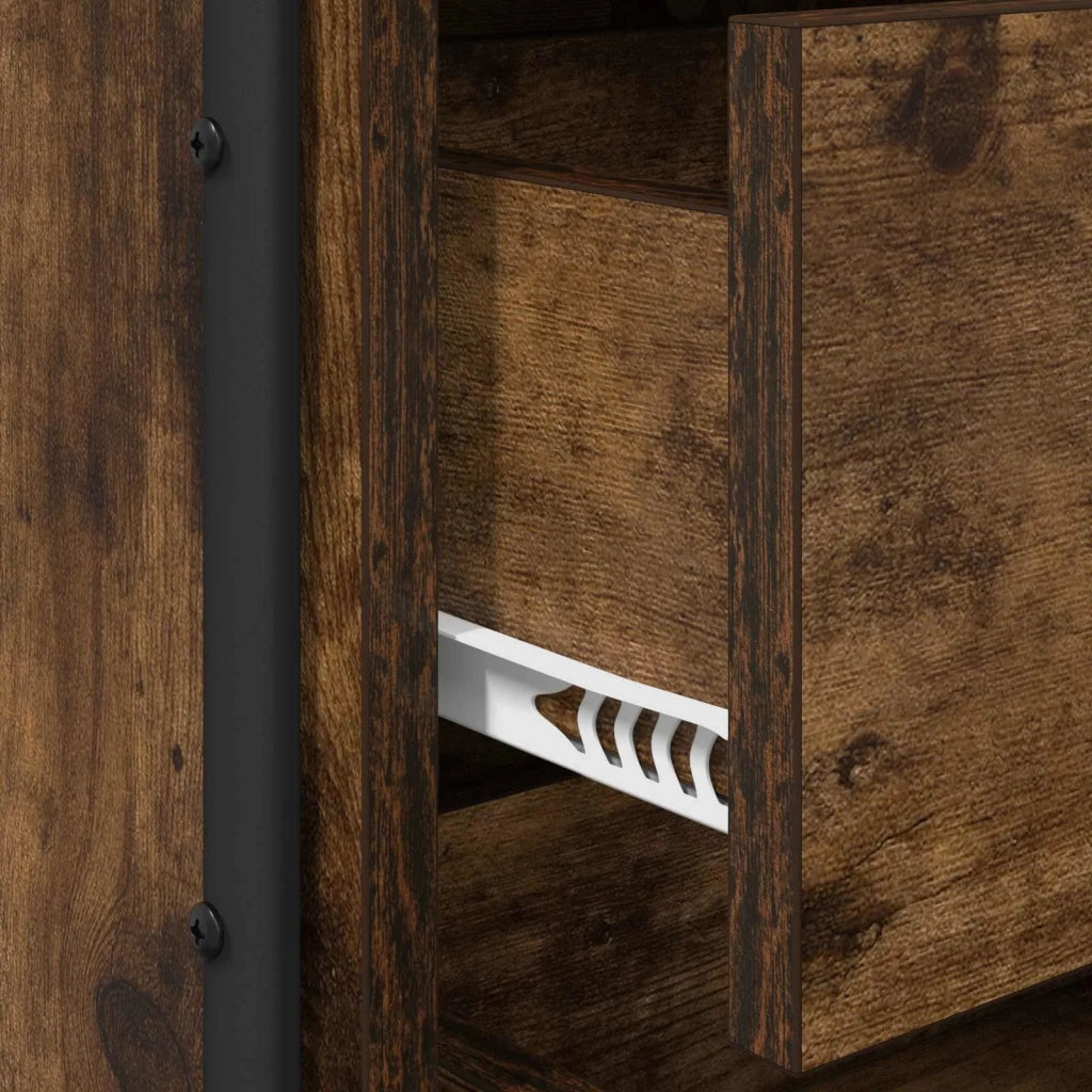 Armadio da Notte Rovere Fumo 40 x 39,5 x 40 cm 8007675